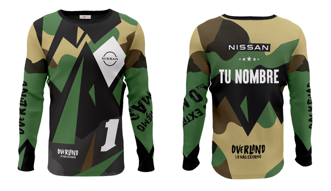 Camisa Overland Honduras - Lo más extremo - Nissan - www.overland.lorenzana.live